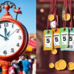 perbandingan waktu buka vs harga tiket
